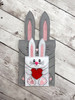 In The Hoop Bunny Belly Treat Bag Holder Embroidery Machine Design