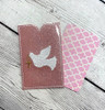 In The Hoop Dove with Cross Gift Card Holder Embroidery Machine Design