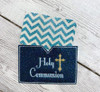 In The Hoop Holy Communion Gift Card Holder Embroidery Machine Design