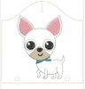 In The Hoop Chihuahua Calendar 4x4 Embroidery Machine Design