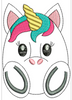 In The Hoop Egg Unicorn Ornament Embroidery Machine Design