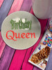 In The Hoop Birthday Queen Coaster Embroidery machine Design