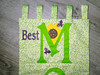 In The Hoop Best MOM Ever Flag Wall Hanging Embroidery Machine Design