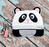 In The Hoop Zipped Buddy Case Panda Embroidery Machine Design
