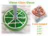 In The Hoop Citrus Glass Cover Embroidery Machine Design