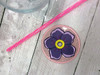 In The Hoop Pansy Glass Cover Embroidery Machine Design