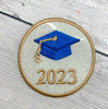 In The Hoop 2023 Grad Car Coaster Embroidery Machine Design