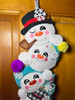 In The Hoop Snowman Tower Wall Hanging Embroidery Machine Design