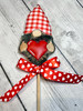 ITH Gnome Boy w/Heart Valentine Craft Pick Embroidery Machine Design