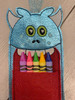 ITH Monster 2 Crayon Treat Holder Embroidery Machine Design