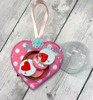 ITH Heart Candy Dome Holder Embroidery Machine Design