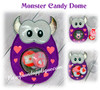 ITH Monster Candy Dome Holder Embroidery Machine Design