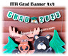 In The Hoop Grad Banner 4x4 Embroidery Machine Design Set