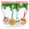 In The Hoop Christmas Face Ornament Embroidery Machine Design