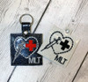 In The Hoop MLT Key Fob Tag Embroidery Machine Design 