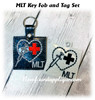 In The Hoop MLT Key Fob Tag Embroidery Machine Design 