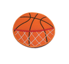 In The Hoop Basketball w Grass Coaster Embroidery Machine Design