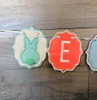 In The Hoop Bunny Silhouette Banner Machine Embroidery Design Set