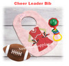 In the Hoop Cheer Leader Bib Embroidery Machine Design