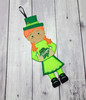 In the Hoop Girl Leprechaun Decor Embroidery Machine Design