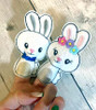 In The Hoop Easter Bunny Finger Puppet Embroidery Machine Design Set