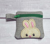 In The Hoop Bunny Zip Case Embroidery Machine Design