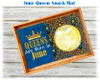 In The Hoop June Queen Snack Mat Embroidery Machine Design