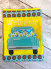 In The Hoop Flower Truck Mini Quilt Embroidery Machine Design