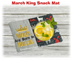 In The hoop March King Snack Mat Embroidery Machine Design