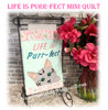 In the Hoop Life Is Purr Fect Mini Quilt Embroidery Machine Design