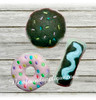 In The Hoop Doughnut felt food Embroider Machine Design Set