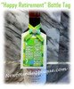 HAPPY RETIREMENT Bottle Tag HAPPY RETIREMENT Bottle Tag