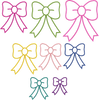 Basic Bow Applique Set