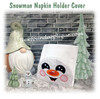 Snowman Napkin Holder Cover