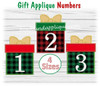 Gift Applique Number Set