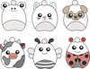 Chubby Animal Tag Set
