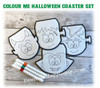 Colour Me Halloween Coasters Colour Me Halloween Coasters
