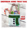 Snowman Arm Treat Bag 4x4
