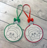 Colour Me Dog n Cat Ornaments