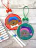 Colour Me Dog n Cat Ornaments