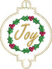Joy Holly Berry Ornament