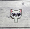 Valentine's Cat Pencil Topper