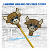Valentine's Pencil Topper Set