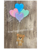 Balloon Bear Wall Hanging Embroidery Design