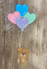 Balloon Bear Wall Hanging Embroidery Design