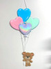 Balloon Bear Wall Hanging Embroidery Design
