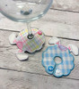 Bunny Ears Wine Glass Marker Tag