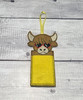 Highland Cow Crayon Holder