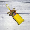 Highland Cow Crayon Holder