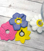 Flower Wine Glass Marker Set